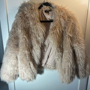 Express faux fur jacket